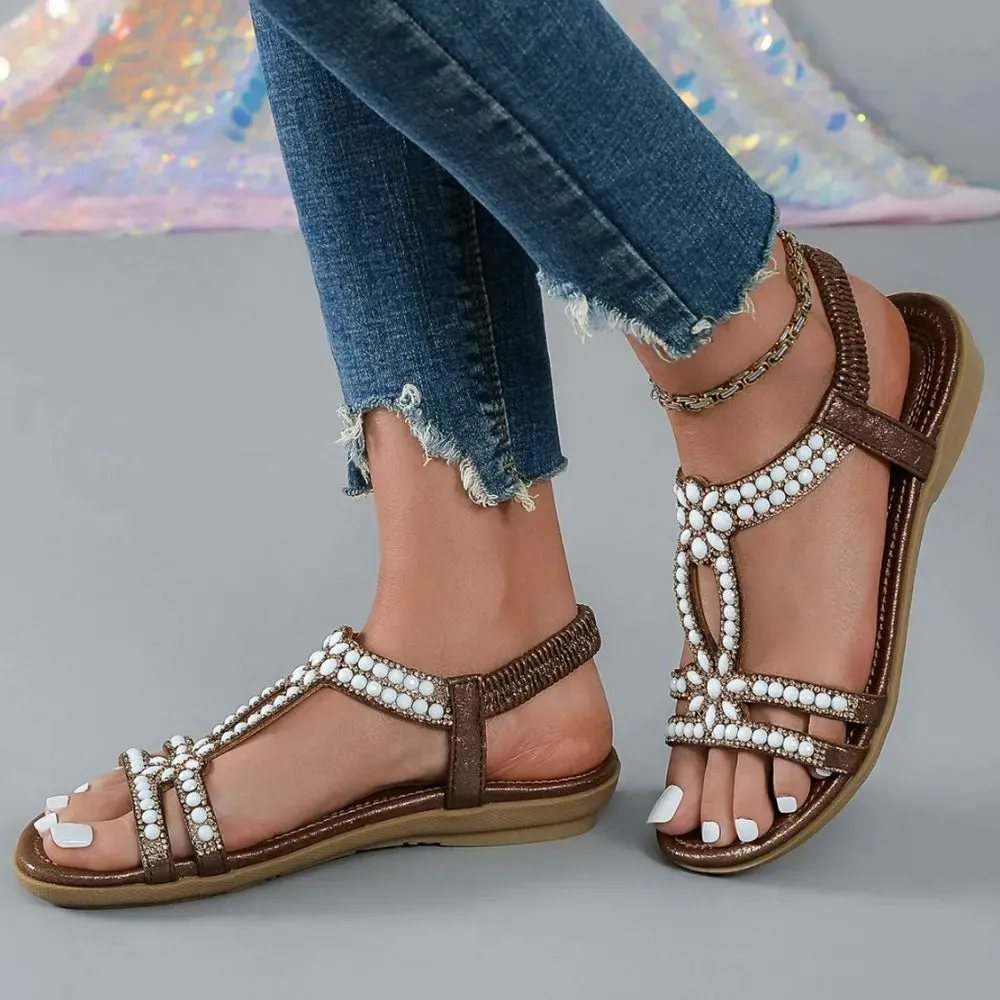 Open Toe Flats Sandals