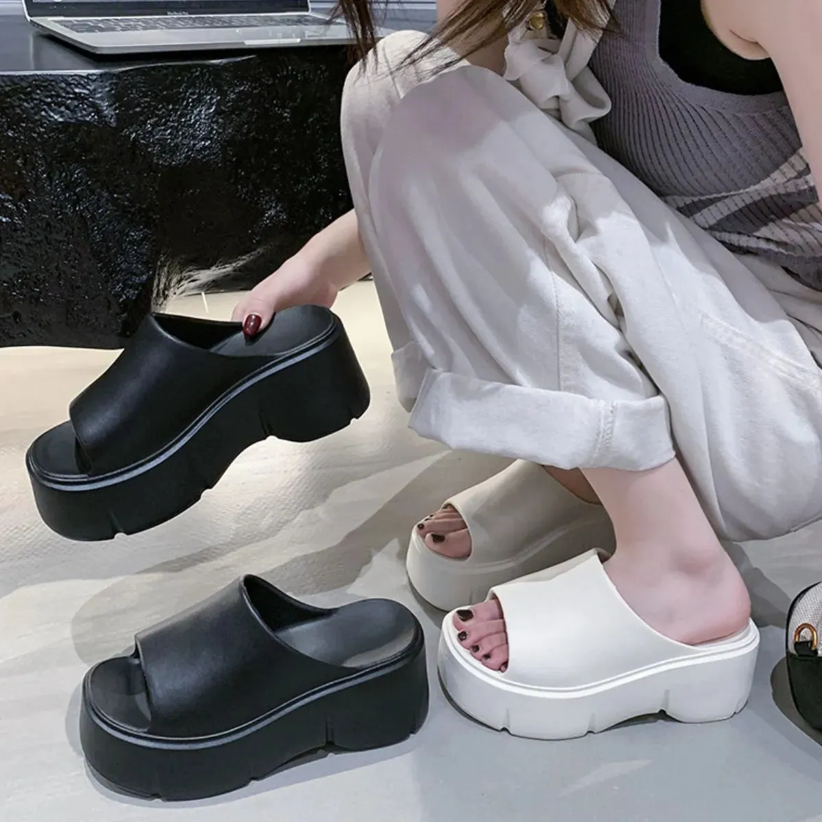 Open Toe Platform Sandals