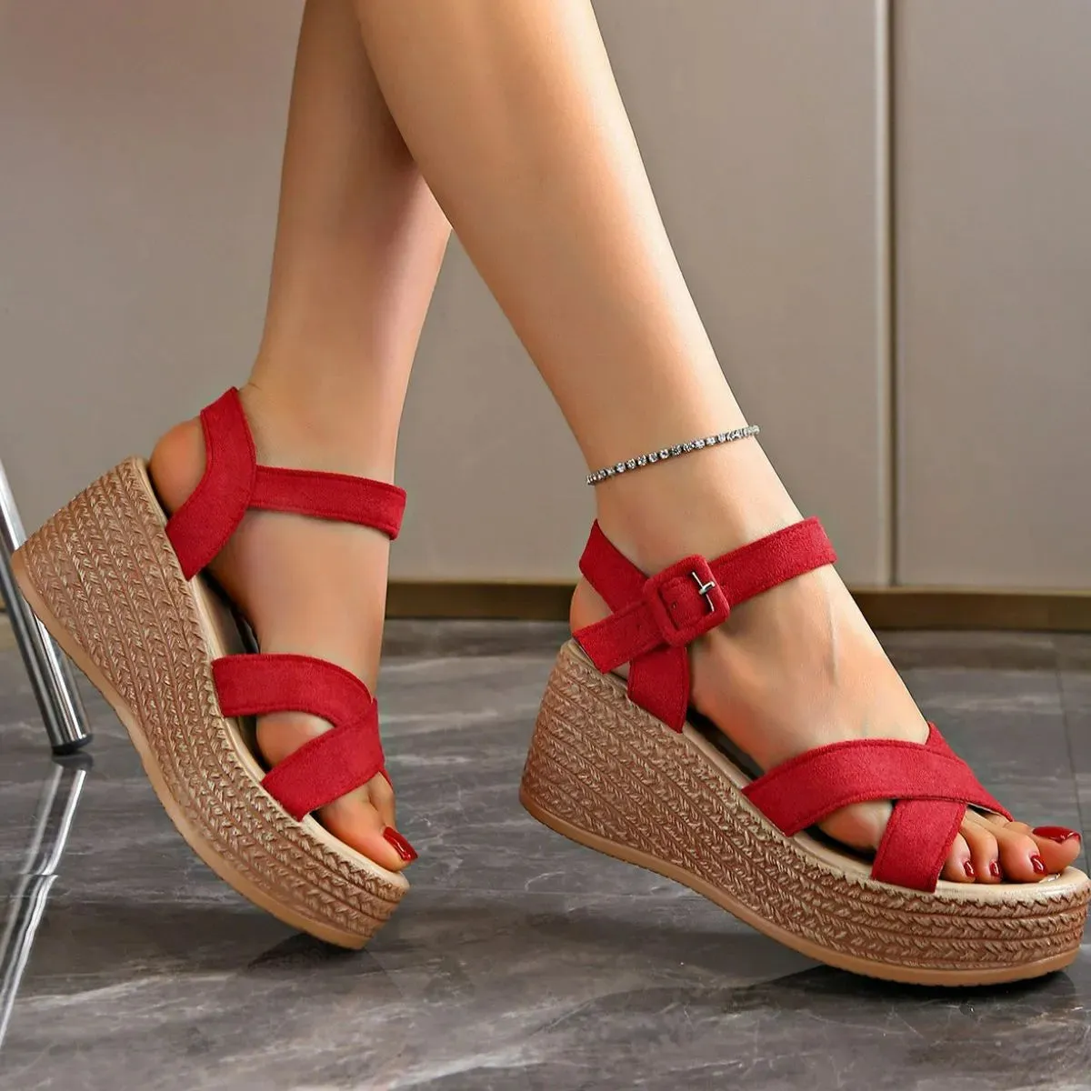 Open Toe Platform Sandals