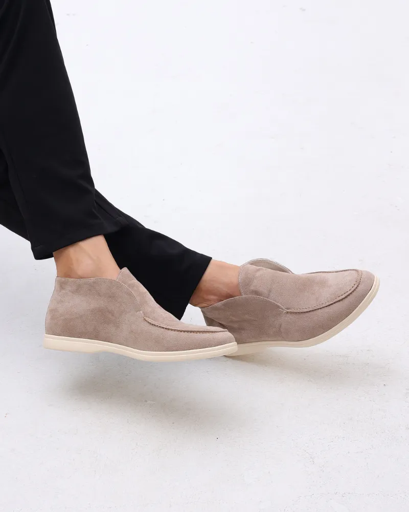 OUTBASK's High Suede Loafers
