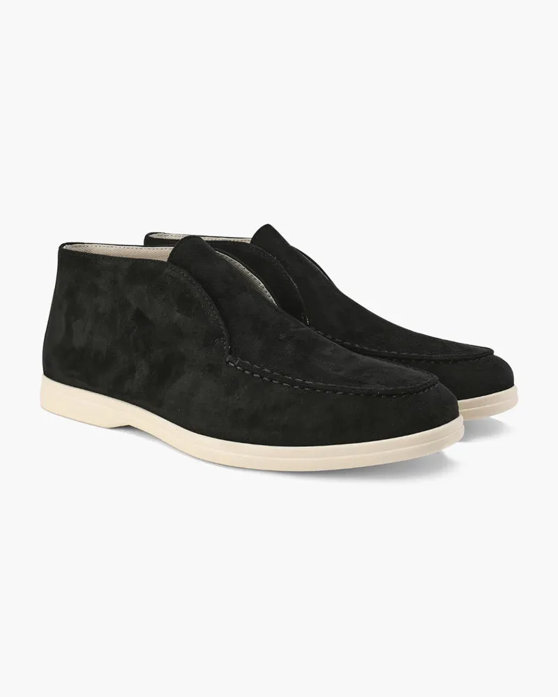 OUTBASK's High Suede Loafers