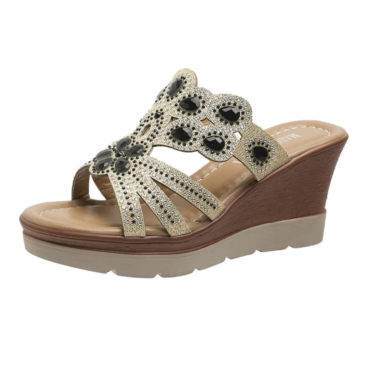 Peep Toe Wedge Sandals
