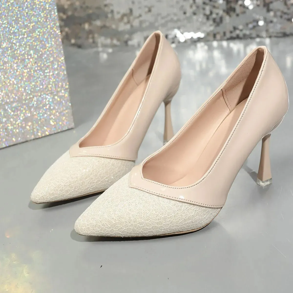Point Toe Kitten Heels Pumps