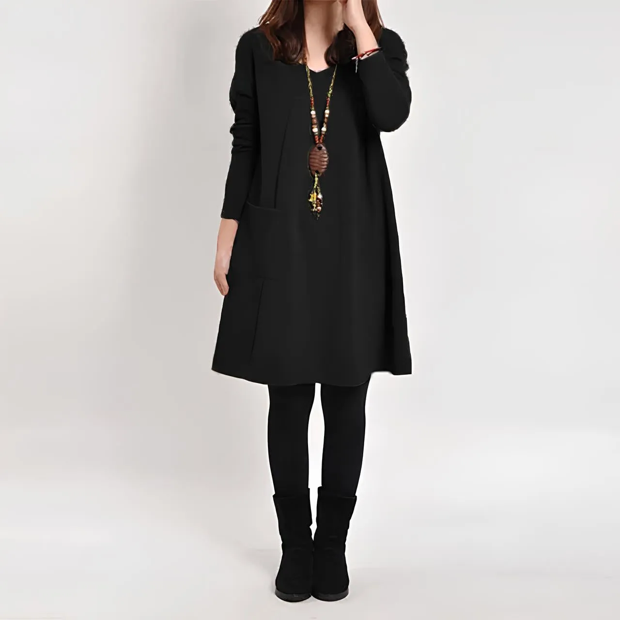 Remi/ Elegant Dress with Pockets