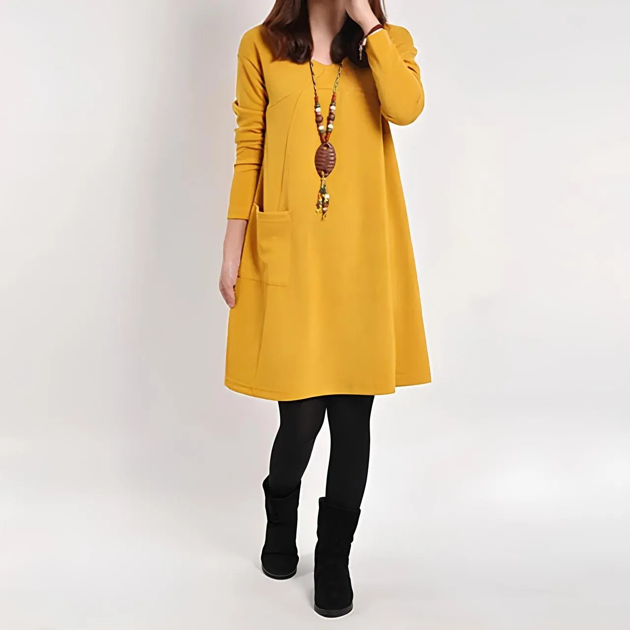 Remi/ Elegant Dress with Pockets