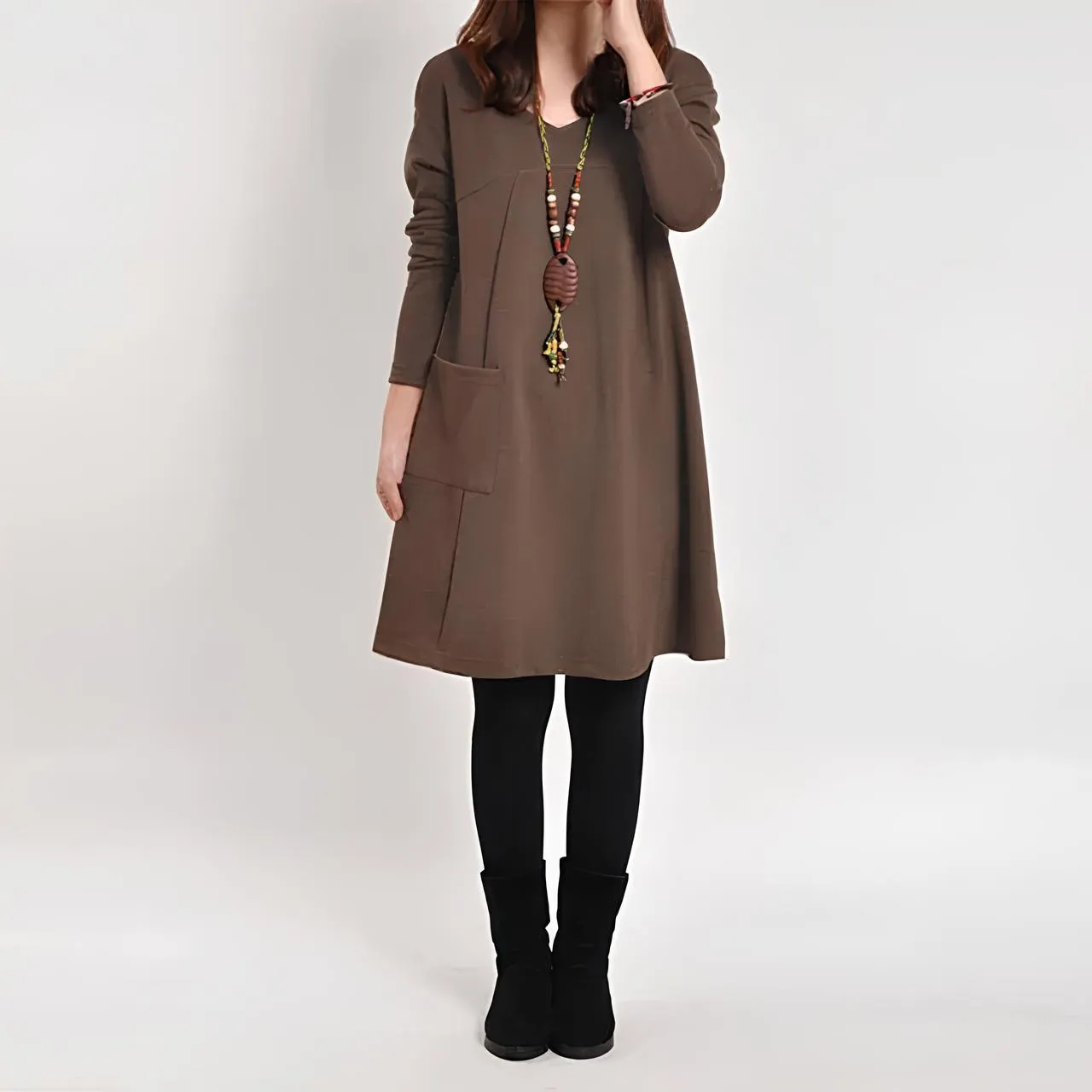 Remi/ Elegant Dress with Pockets