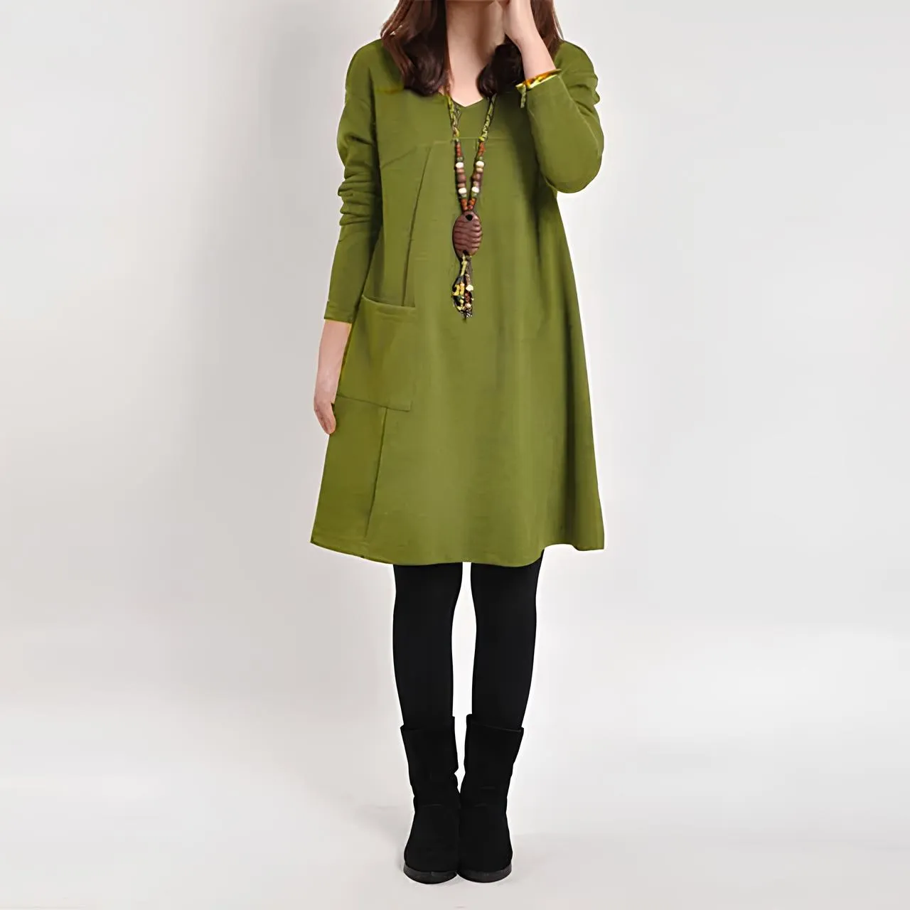 Remi/ Elegant Dress with Pockets