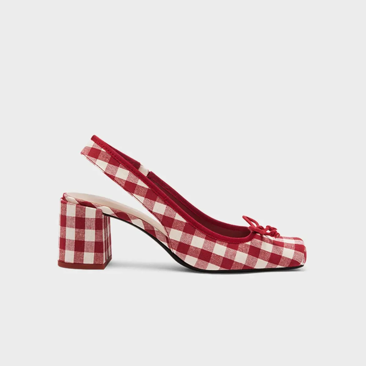 Square Toe Block Heels Pumps