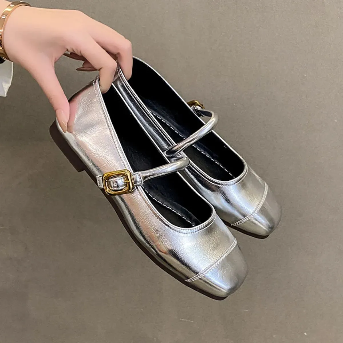 Square Toe Flats Loafers