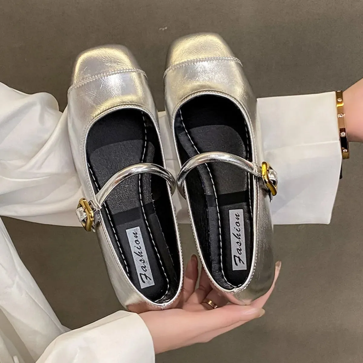 Square Toe Flats Loafers
