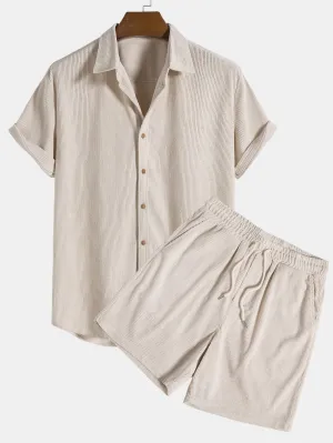 Stylish Luxury Corduroy Summer Outfit for Men