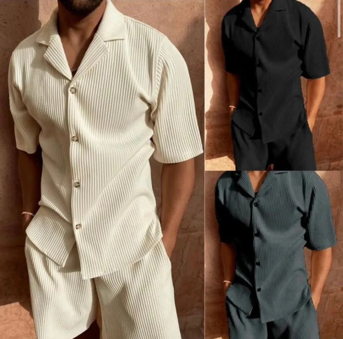 Stylish Luxury Corduroy Summer Outfit for Men