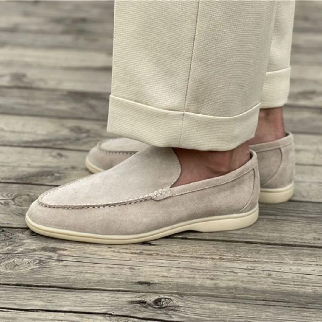 Suede Casual Slip On Loafers for Men