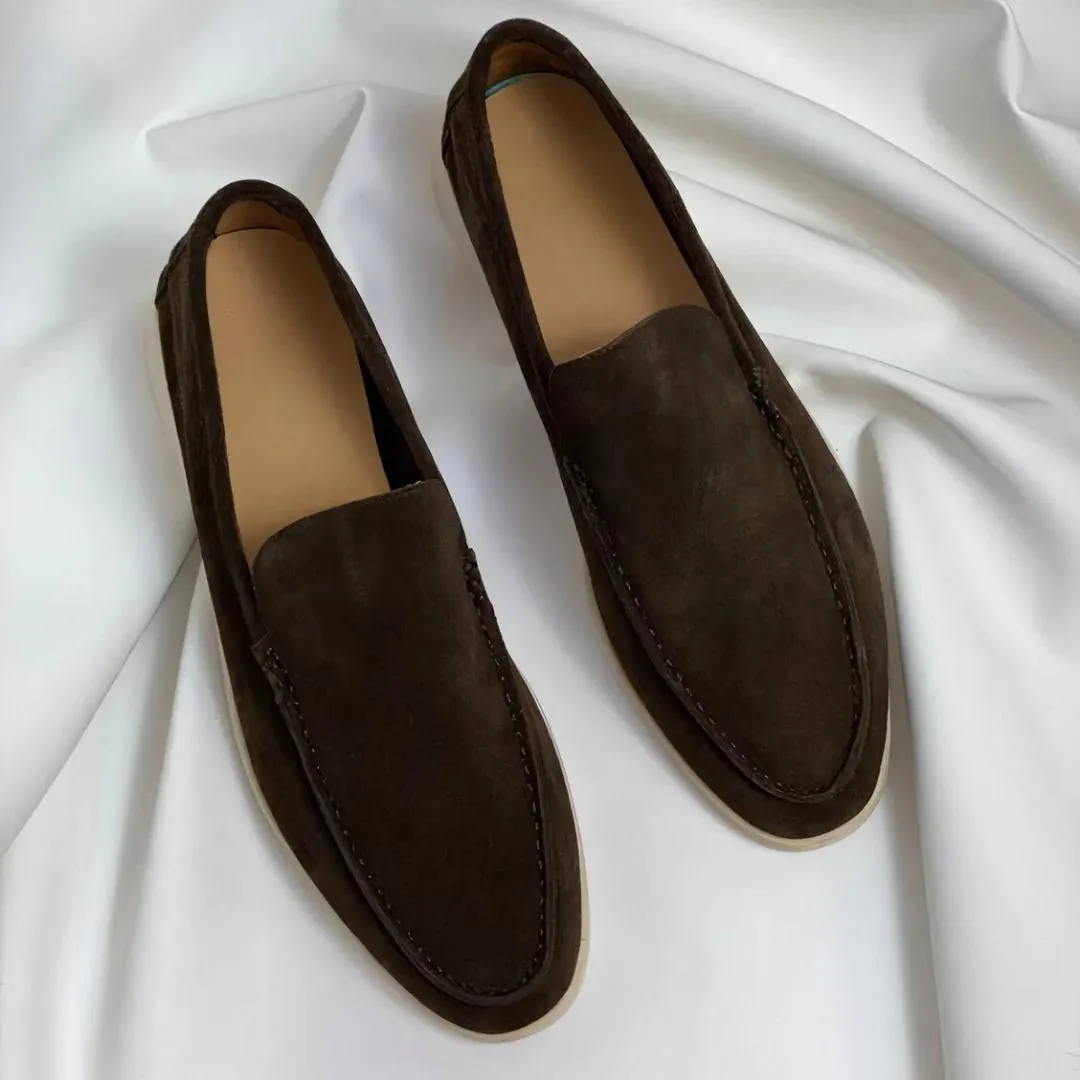 Suede Casual Slip On Loafers for Men