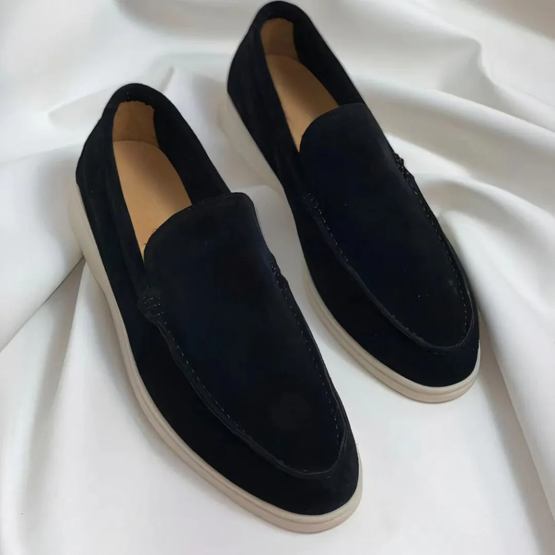 Suede Casual Slip On Loafers for Men