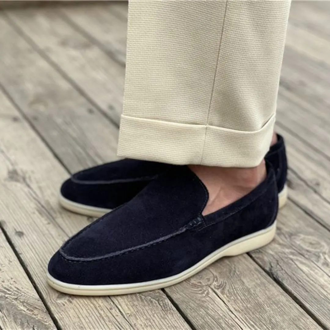Suede Casual Slip On Loafers for Men