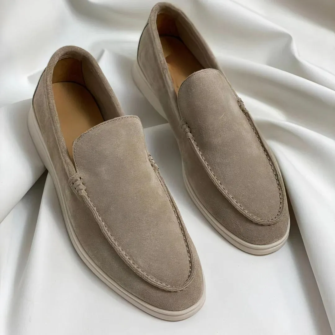 Suede Casual Slip On Loafers for Men