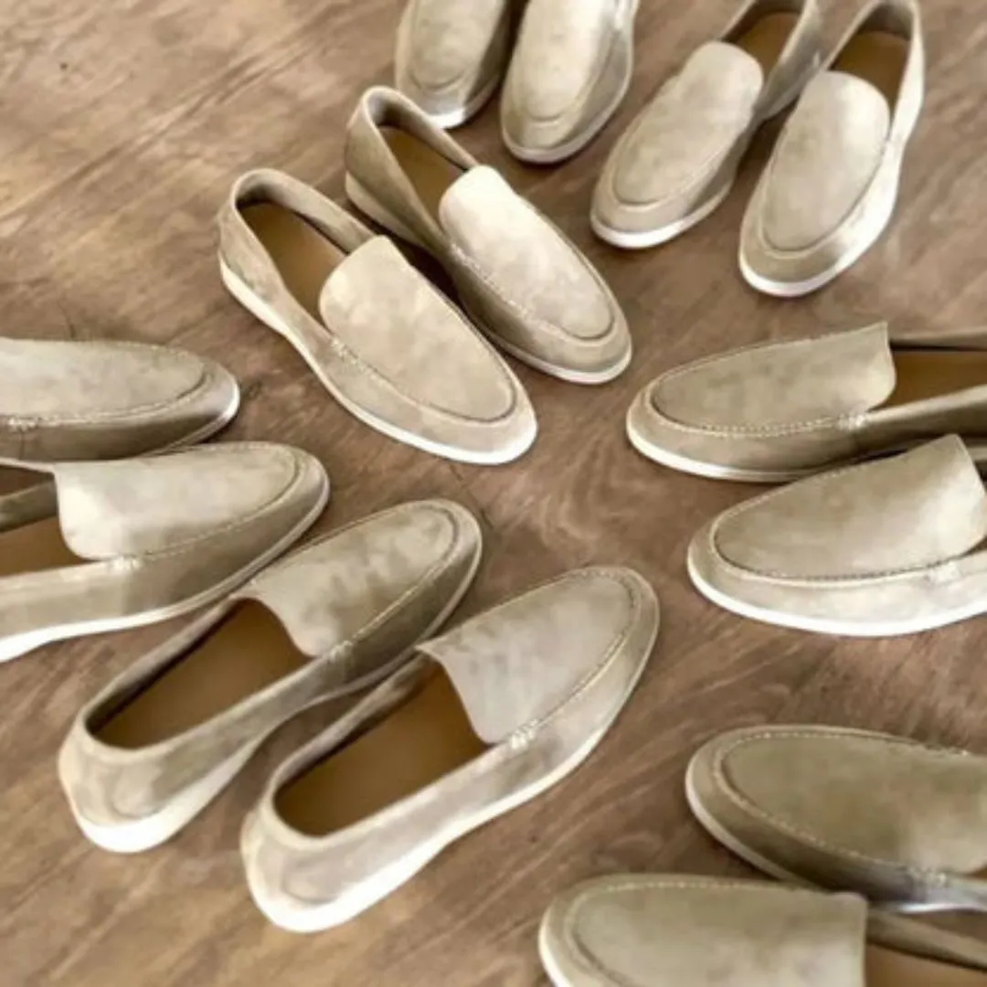 Suede Casual Slip On Loafers for Men