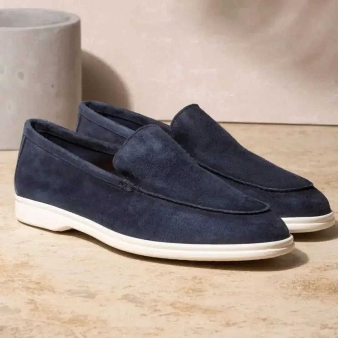 Suede Casual Slip On Loafers for Men