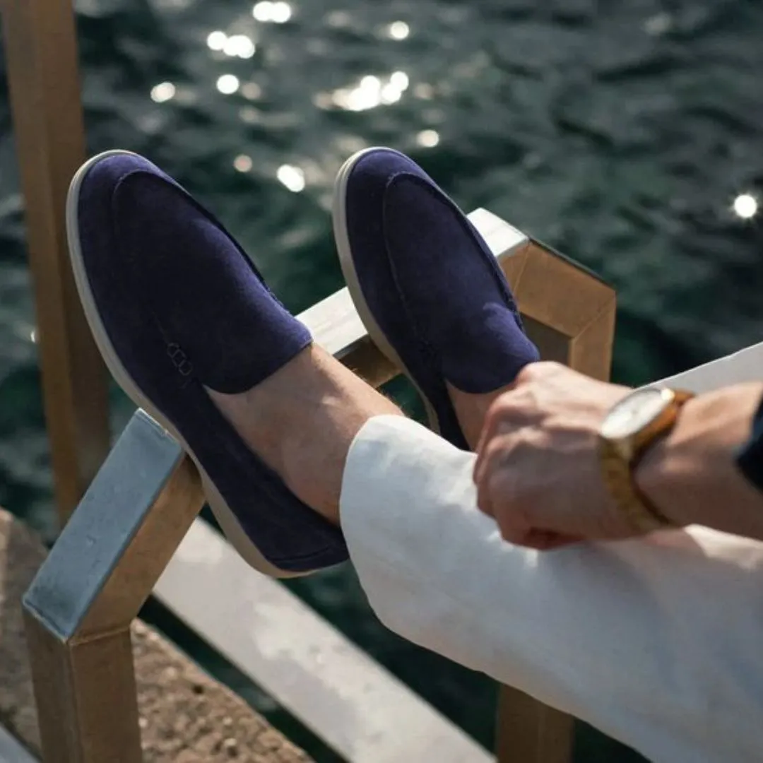Suede Casual Slip On Loafers for Men