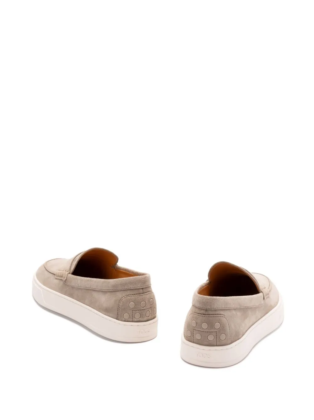 Suede leather loafers