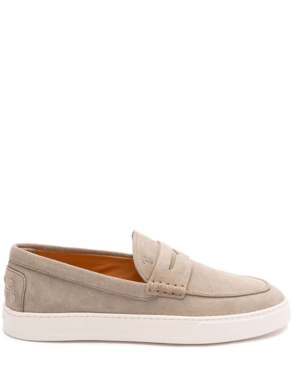 Suede leather loafers