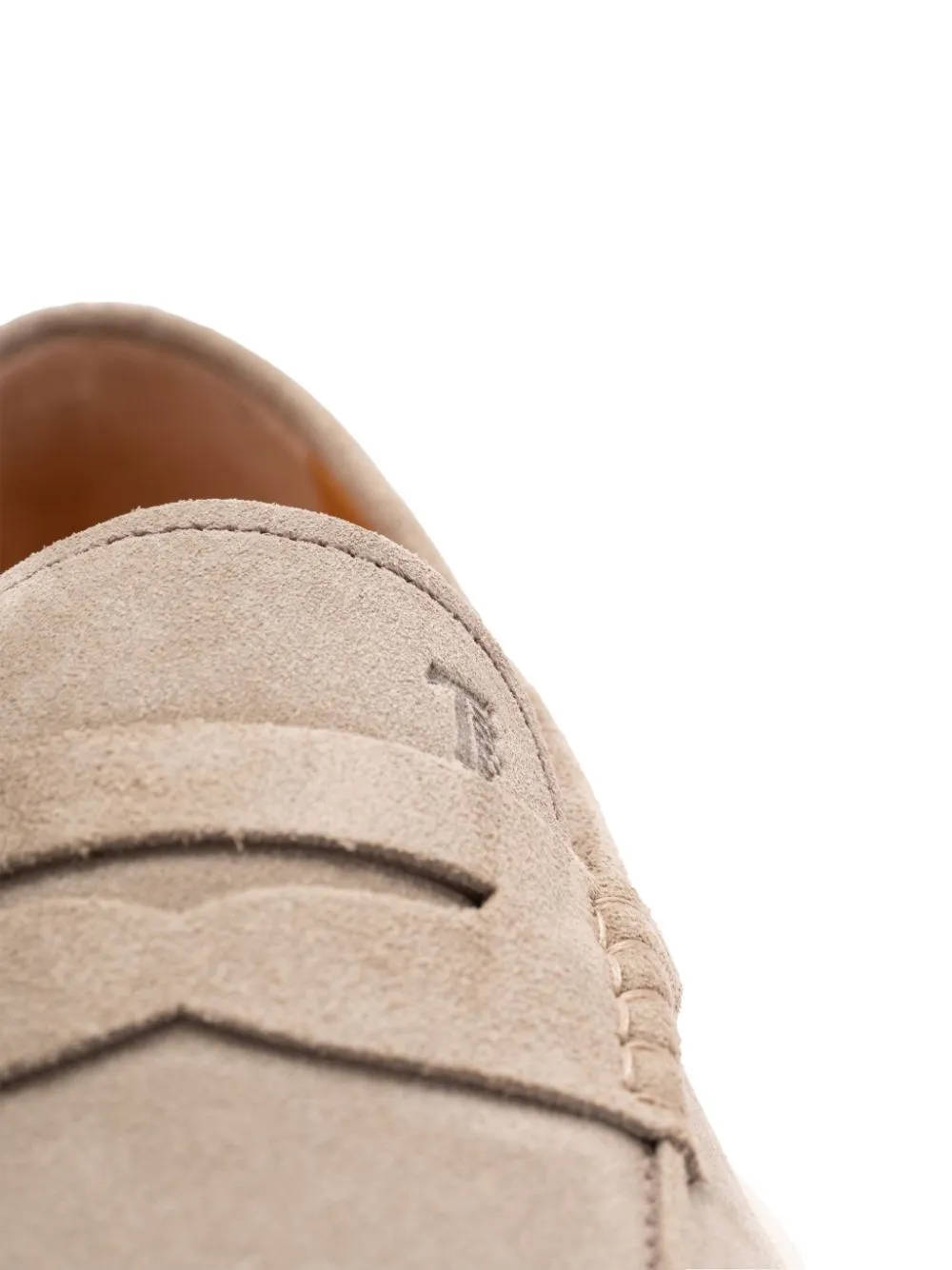 Suede leather loafers
