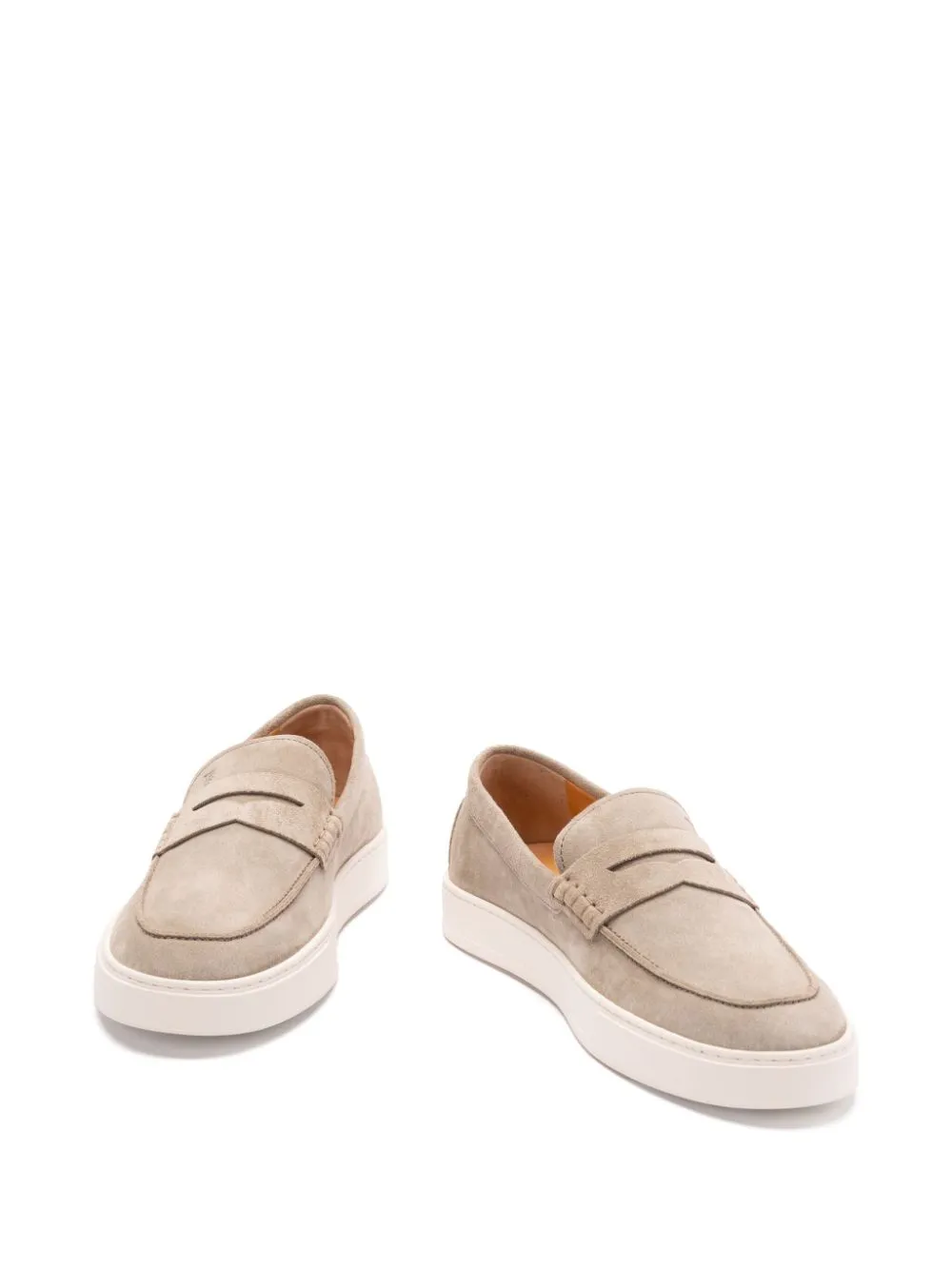 Suede leather loafers