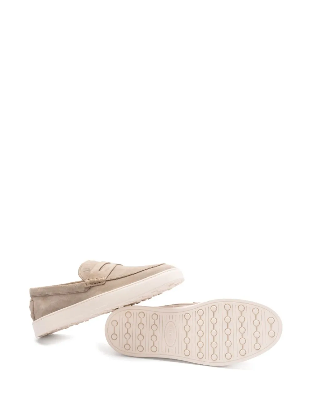 Suede leather loafers
