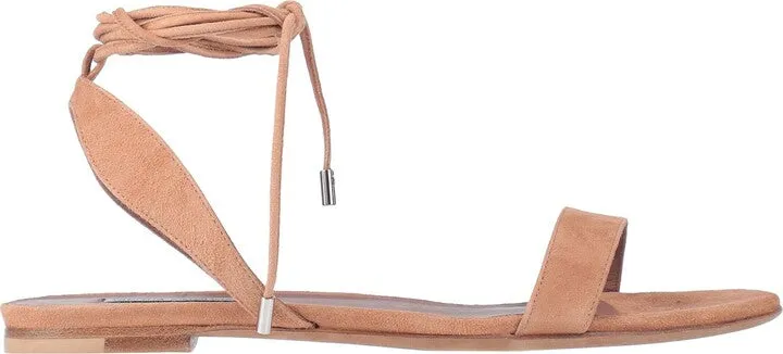 Tabitha Simmons Bobbin Slide Champagne Mirror Crack