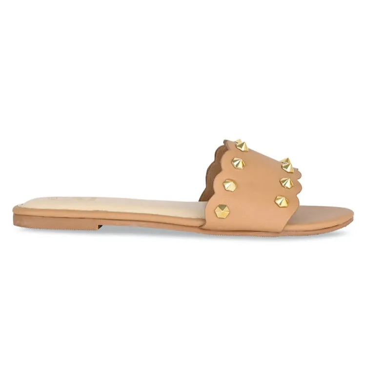 Tan Multi Stud Flats