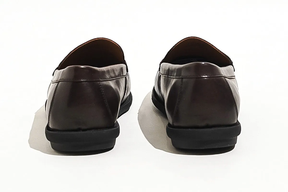 Temple Horsebit Casual Loafer - Coffee