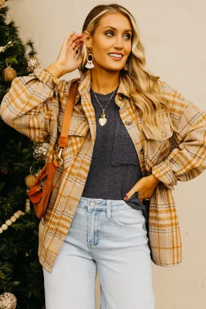The Destiny Plaid Button Down Shacket