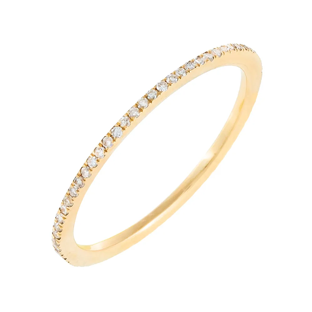 Thin Diamond Eternity Band 14K