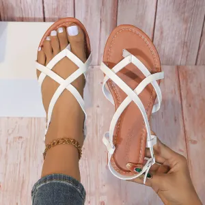 Toe Post Flats Sandals