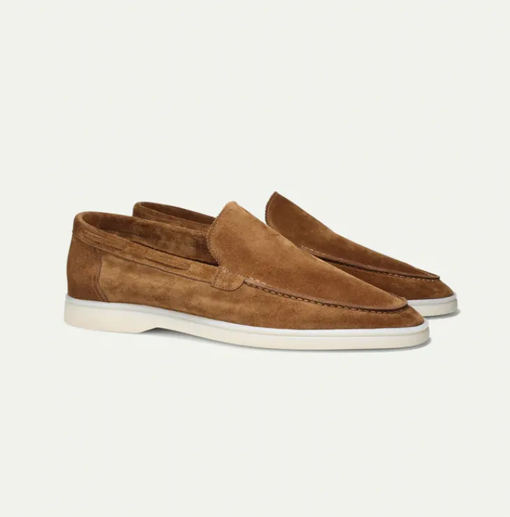 Valdoro | Mens Suede Loafers  Slip-On Yacht Shoes for Summer, Smart Casual Outfits & Beach Weddings