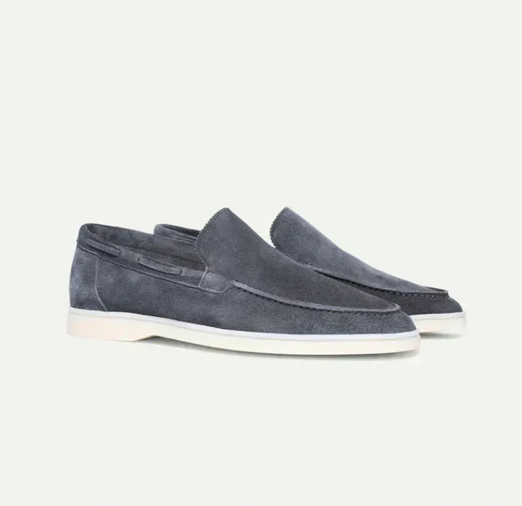 Valdoro | Mens Suede Loafers  Slip-On Yacht Shoes for Summer, Smart Casual Outfits & Beach Weddings