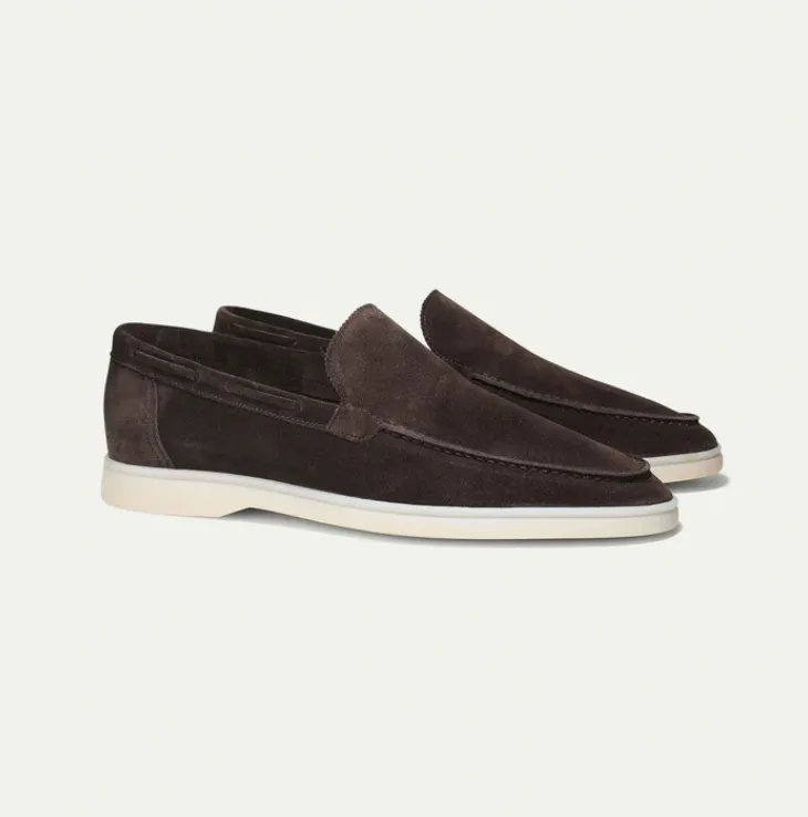Valdoro | Mens Suede Loafers  Slip-On Yacht Shoes for Summer, Smart Casual Outfits & Beach Weddings