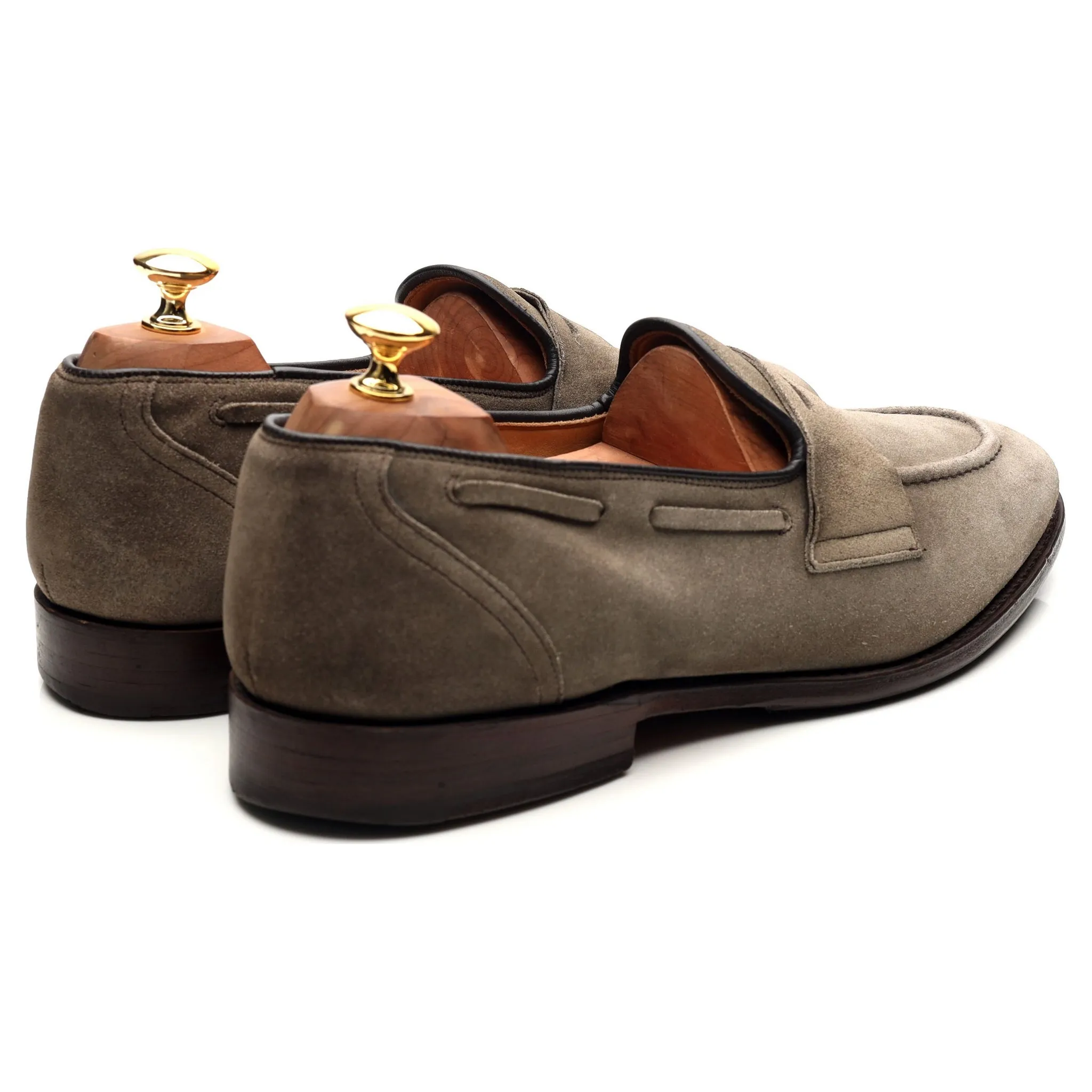 'Widnes' Stone Suede Loafers UK 9.5 G