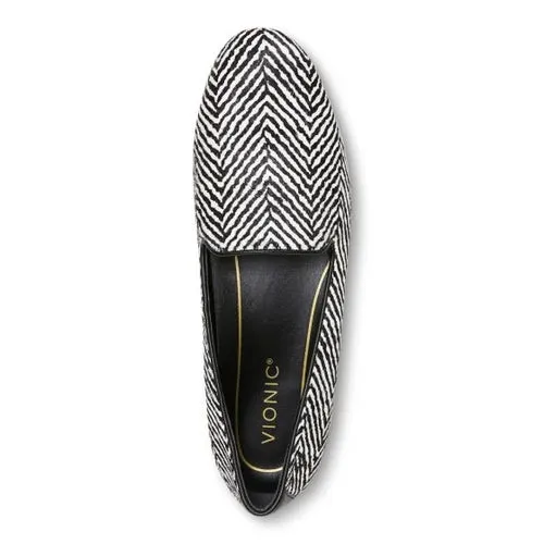 WOMEN'S VIONIC WILLA FLAT | BLACK / WHITE